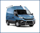 Iveco Daily Kastenwagen blau mit Zubehör